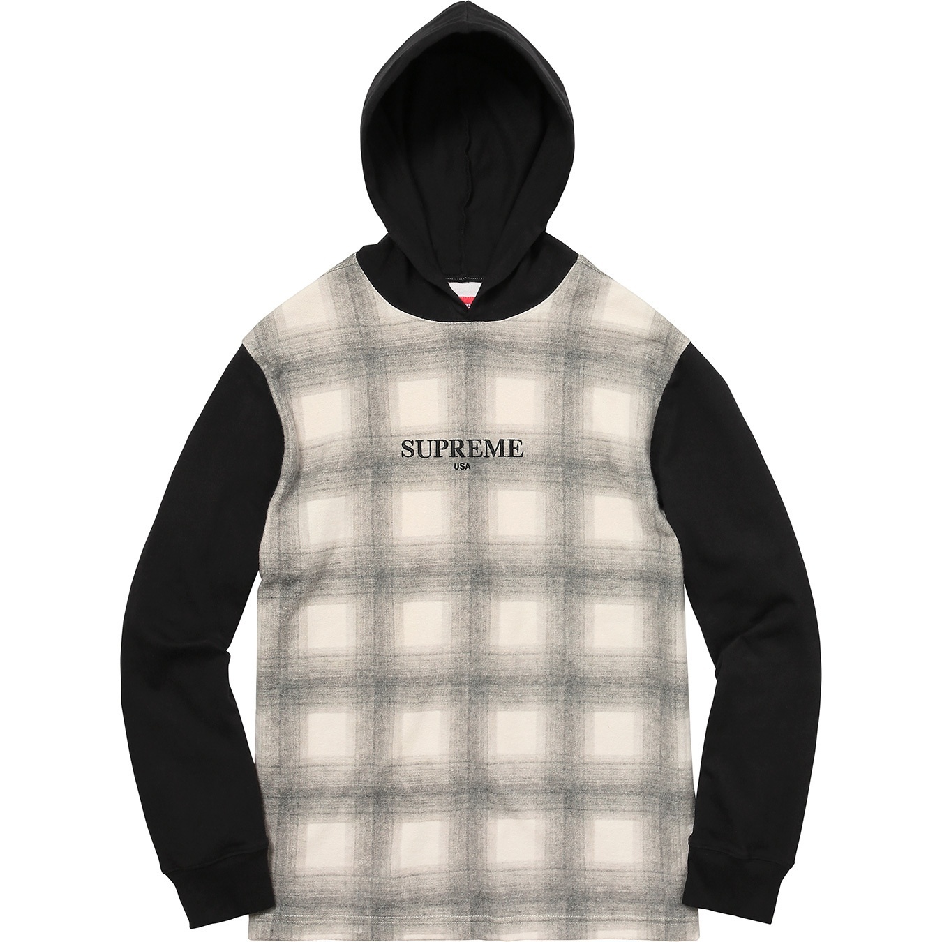 Shadow Plaid Hooded L/S Top view 5